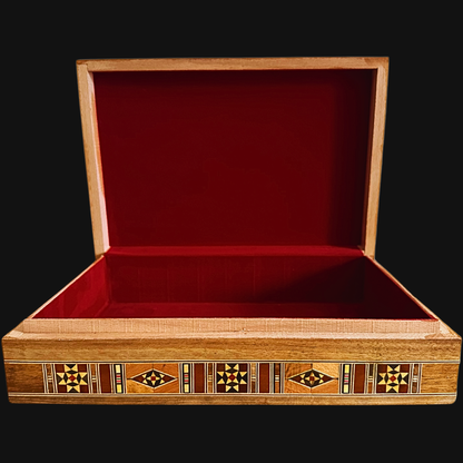 Damaszener Mosaik-Schmuck- & Erinnerungsbox – Handgefertigte Eleganz