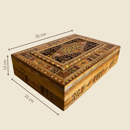 Boîte Damasquinée à Bijoux et Souvenirs – Élégance Artisanale
