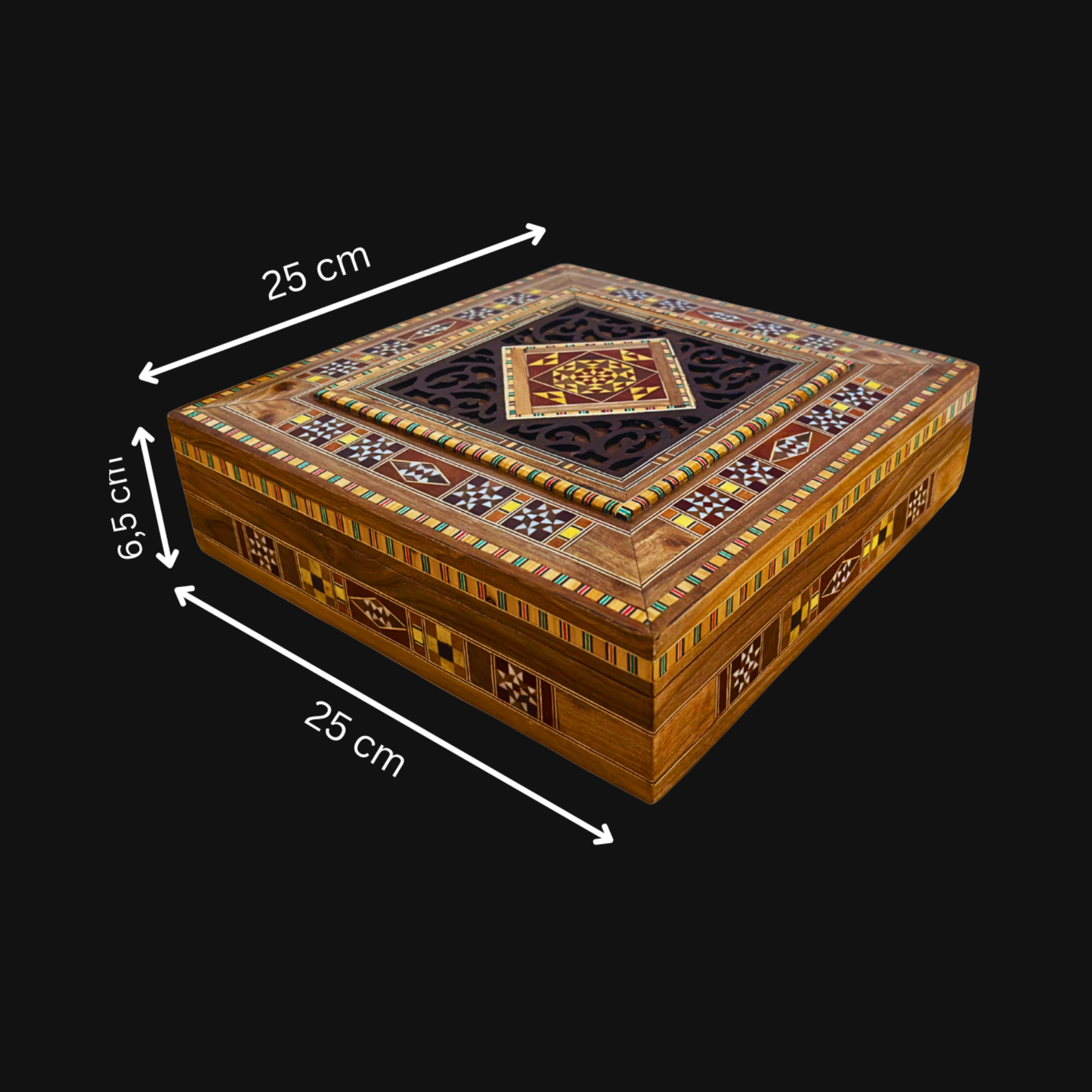 Damascene Mosaic Jewelry & Keepsake Chest – Velvet-Lined Elegance