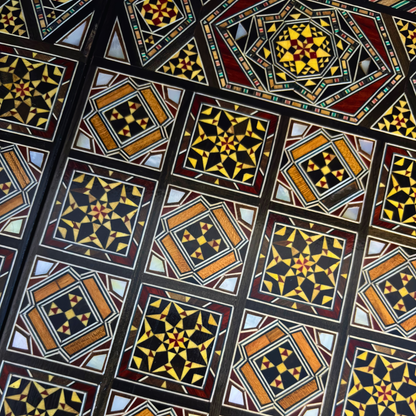Traditionelles Schach- & Backgammon-Set – Mosaikkunst aus Damaskus