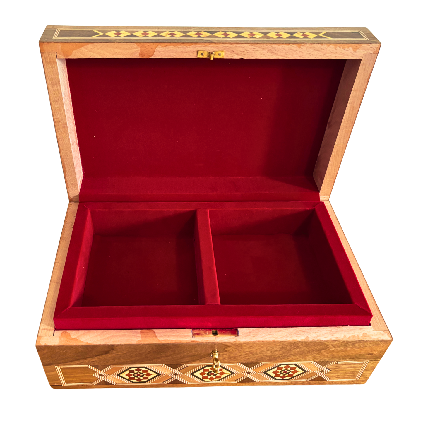 Damaszener Mosaik-Schmuckbox mit Schloss – Handgefertigtes Meisterwerk