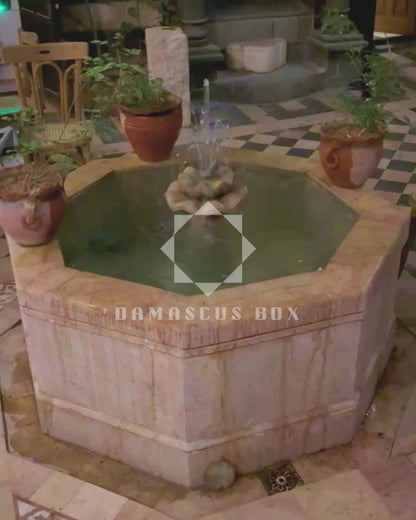 Vassoio Damaschino in Legno – Madreperla & Finitura Noce